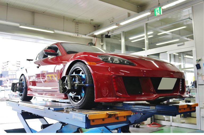 Rx 8に海外モデルのgt Rサイズな57drを装着です 多治見店 店舗ブログ タイヤ ホイールの専門店 クラフト