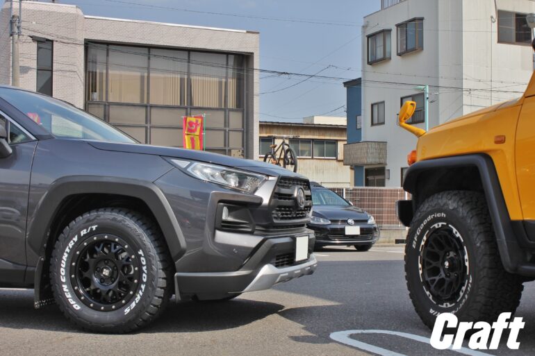 RAV4アドベンチャーをインチダウンでOFF系カスタム！XJ04＆オプカンRT