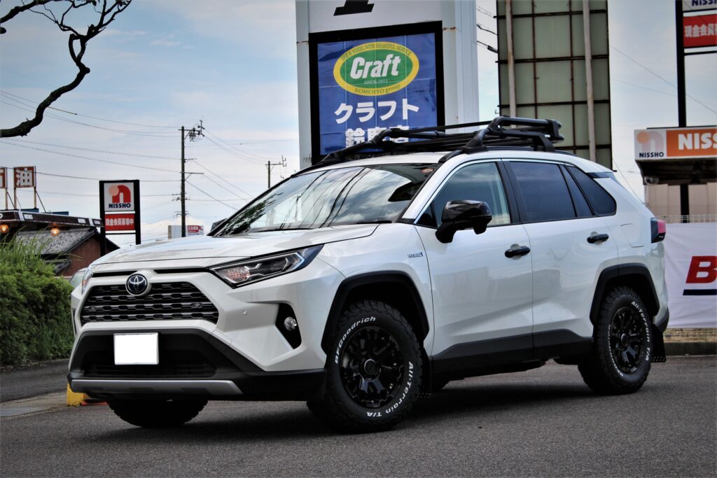 新型RAV4に16インチでホワイトレター！レイズFDX F7＆BFグッドリッチで極める | URBAN OFF CRAFT 鈴鹿店 | 店舗ブログ |  タイヤ＆ホイールの専門店「クラフト」