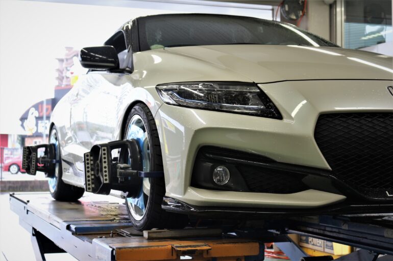 Cr Z カスタム第2弾 Work エモーションt5r 2pでツライチへの限界サイズは 多治見店 店舗ブログ タイヤ ホイールの専門店 クラフト