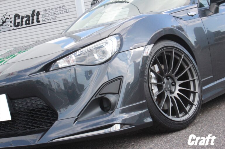 パッツパツのサーキット仕様！！86に「エンケイRS05RR」＆「HKS ハイパーマックスⅣ SP」装着！ | 知立店 | 店舗ブログ | タイヤ＆ ホイールの専門店「クラフト」