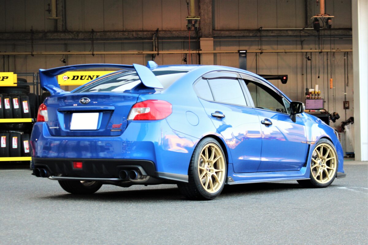 VAB型 WRX STIのタイヤ交換。ミシュラン パイロットスポーツ4S 245