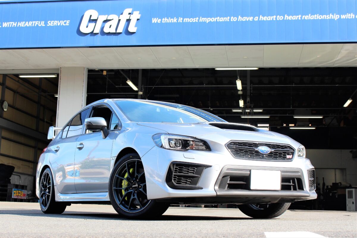 ＷＲＸ ＳＴＩ（ＶＡＢ）にボルクＧ025 18インチのマットブルーガンメタカラーを装着！ | 相模原店 | 店舗ブログ |  タイヤ＆ホイールの専門店「クラフト」