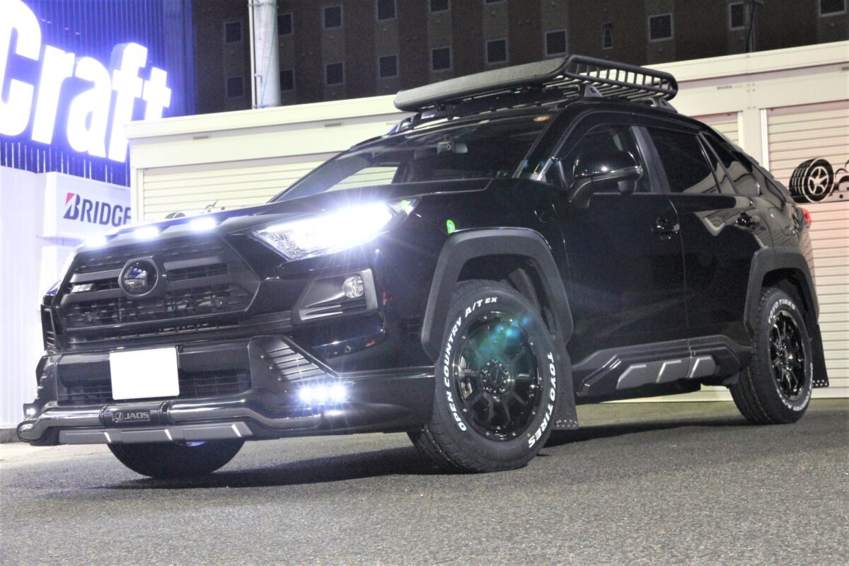 RAV4アドベンチャーに4×4カスタムの名門【JAOS ADAMAS BL5】と【TOYO