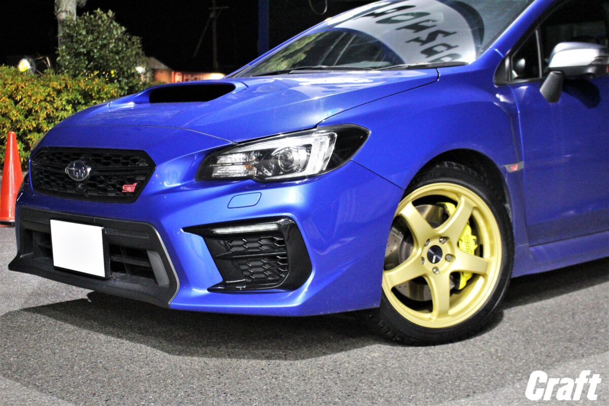 WRX STI 後期に履けるゴールドカラーのホイール！エンケイ PF05を