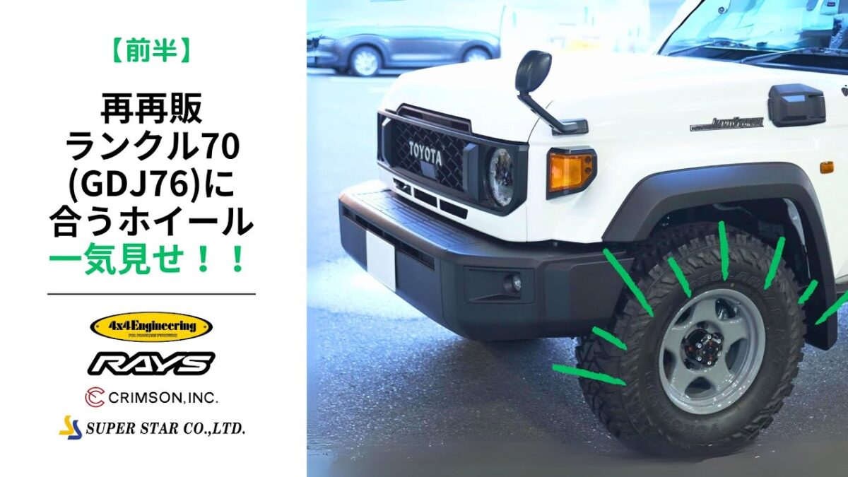 70ランクル　GDJ76W　ホイール　カスタム　ブラッドレー　TE37XT